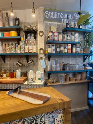 Coffee, tea, milk and mylk at Targa Green Cafe in East London