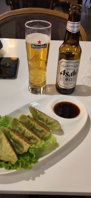 Vegetable dumplings at Panasia in Lyon