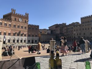 Great view  at Bar Il Palio in Siena