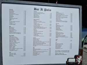 Didnt see any vegan options on menu ... at Bar Il Palio in Siena