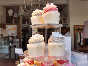 Interior with fake cupcakes at Bonne Maman &Cupcake Affair in Bern