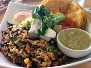 taco bowl. amazing at Thrive Juice Bar in Kitchener Waterloo