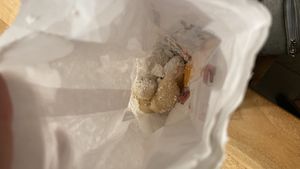 The donuts bag  at Pienezza Pizza in Kissimmee