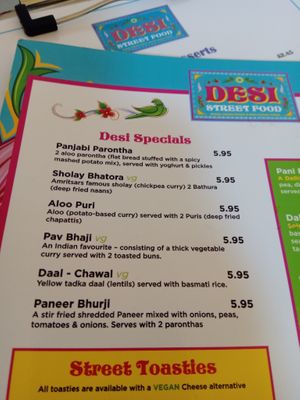 Desi specials at Desi Street Food in Leicester