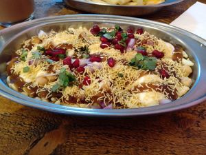 Desi special chaat at Desi Street Food in Leicester