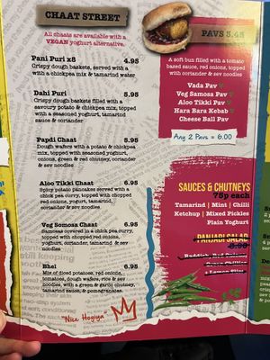 Menu  at Desi Street Food in Leicester