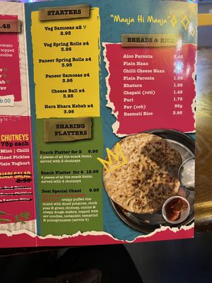 Menu  at Desi Street Food in Leicester