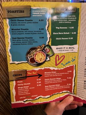 Menu  at Desi Street Food in Leicester