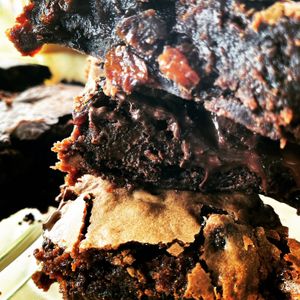 Xmas pudding brownie  at Greedy Vegan in Chelmsford