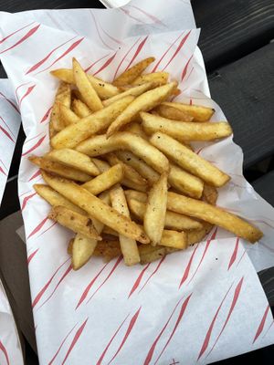 Naked fries  at Greedy Vegan in Chelmsford
