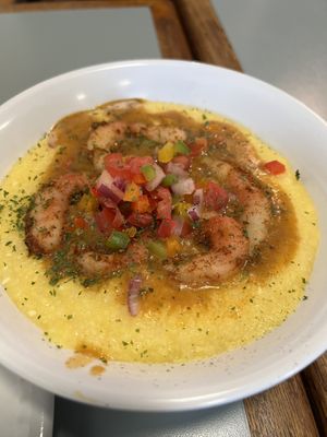 Shrimp-n-grits...  at Banu Vegan in Durham