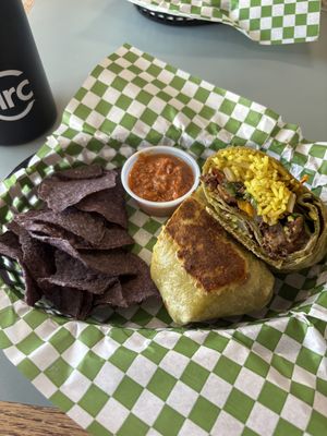 Jerk burrito   at Banu Vegan in Durham