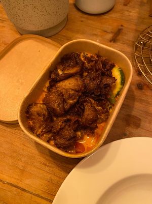 Vegan red curry with “Ente” (duck) Seitan  at Chada Thai in Freiburg