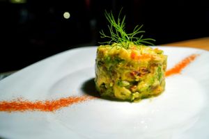 Avocado timbale at Los Telares in La Gomera