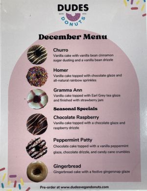 12/23  at Dude's Donuts in Port Orchard