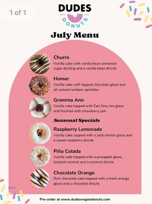  I especially liked the Piña Colada seasonal donut  at Dude's Donuts in Port Orchard