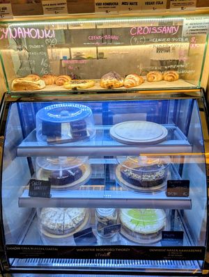 Selection of Cakes at Turlaj Klopsa - Karmelicka in Krakow