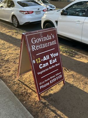   at Govinda's Restaurant in Adelaide