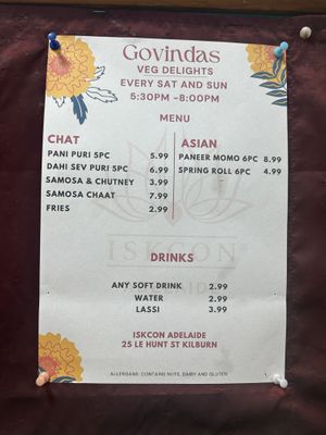   at Govinda's Restaurant in Adelaide