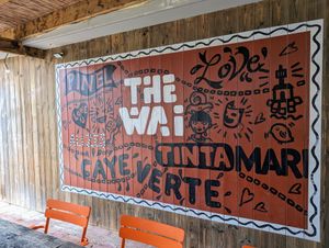 On the beach. at Waï Plage in Orient Bay