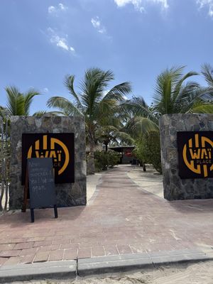 Entrance   at Waï Plage in Orient Bay