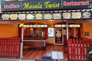 Entrance #Veganuary at Masala Twist Indian & Thai food in Pattaya