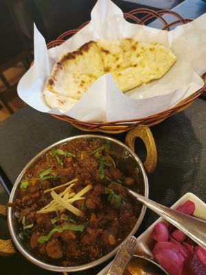 Cheese nan and I don't know at Masala Twist Indian & Thai food in Pattaya