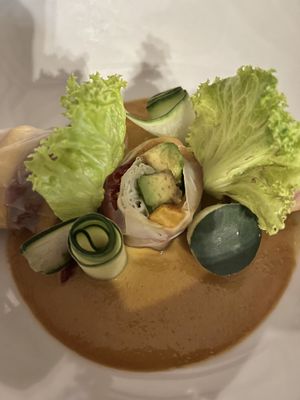 Veggie roll  at Tortuga Lodge & Gardens in Tortuguero