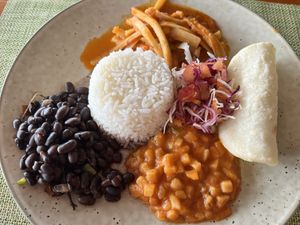 Vegan Costa Rican breakfast   at Tortuga Lodge & Gardens in Tortuguero