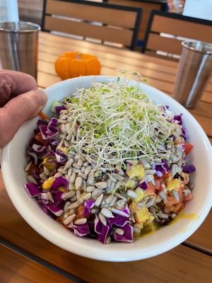 veggie brown rice bowl at Active Culture in Novato