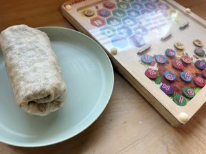 Kids burrito, made vegan   at Active Culture in Novato