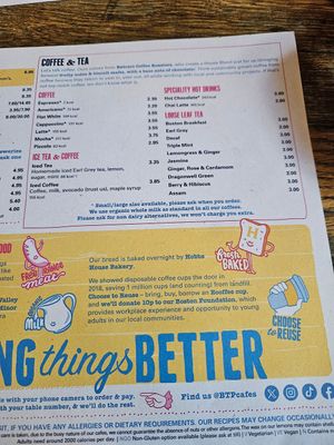 Menu June 2024 at Boston Tea Party in Birmingham