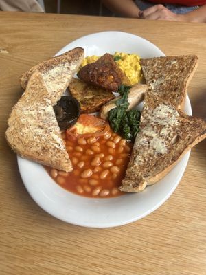 Boss vegan breakfast    at Boston Tea Party in Birmingham