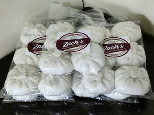 Packed and ready for pick up at Zach's Siopao in Quezon City
