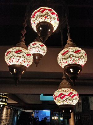 Restaurant decor at Beirut Grill in Central Singapore