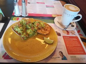 Vegan avocado brunch at Lounges - Gatto Lounge in Pontypridd