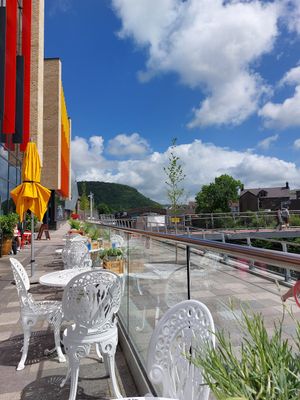 And a lovely view! at Lounges - Gatto Lounge in Pontypridd