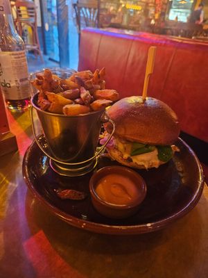 Veggie burger at La Luck in Lille