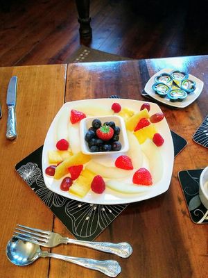 Fruit-platter at BayTree House in Hastings
