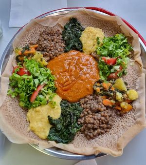 Veggie teller  at Habesha in Zurich