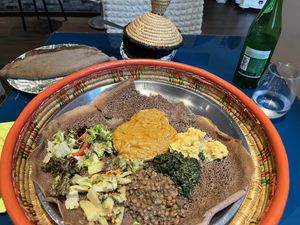 Vegetarian for one. I’d already had a bite of  at Habesha in Zurich