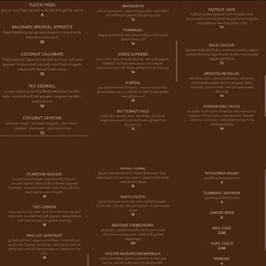 their menu! You can see the whole menu at https://www.mantrakitchen.com/dine-in/  at Mantra Kitchen in Houston