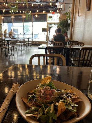 Plantain nachos  at Mantra Kitchen in Houston