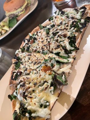 Flat bread Butternut Kale  at Mantra Kitchen in Houston