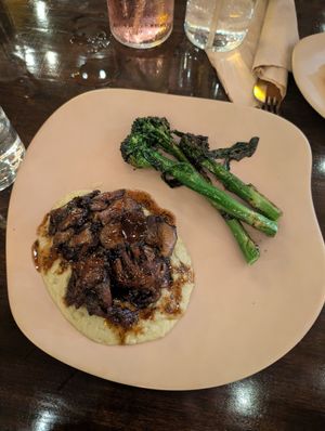 Oyster mushroom marsala at Mantra Kitchen in Houston