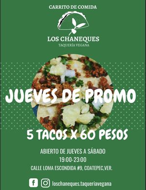 Todos los jueves tenemos promo!  at Los Chaneques  in Coatepec