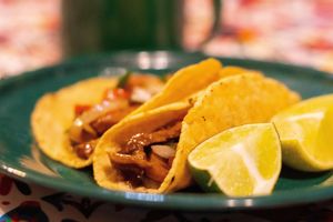 Taco de arrachera at Los Chaneques  in Coatepec