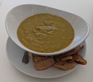 Judi Siegel's Famous Split Pea Soup (Bowl) at Siegel's Bagelmania in Las Vegas