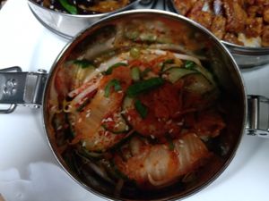 Salad from the South Korean menu at Dabba Dinner in Nijmegen