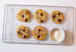 Vegan Chocolate chip cookies made fresh every day at Coco Bistro & Bar in Chapel Hill